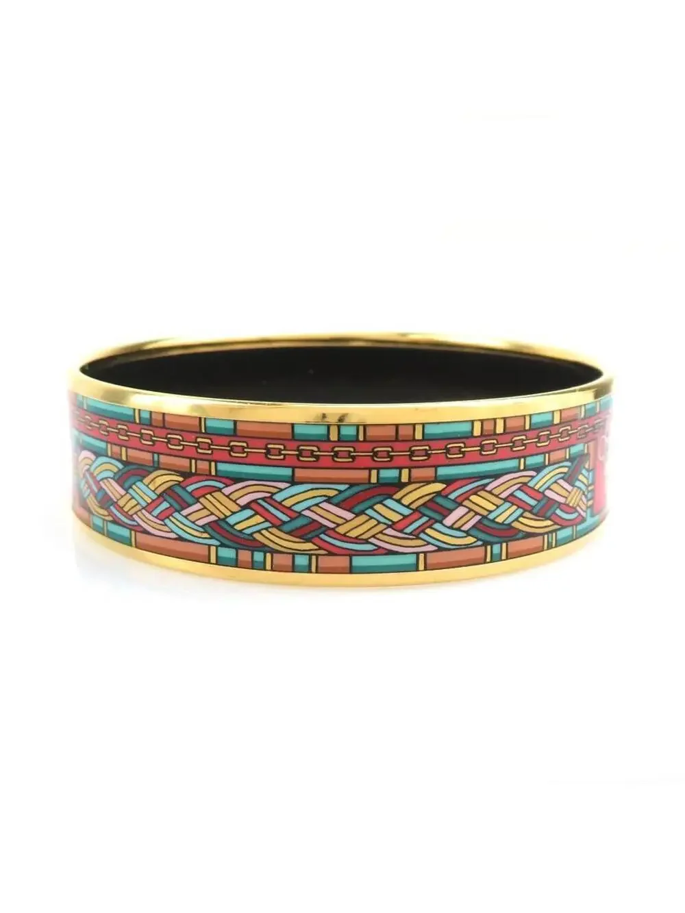 Auth Hermes Cloisonne Bangle Bracelet #303007H30B